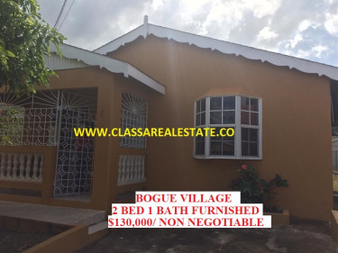  2 Bedroom 1 BATH FURNISHED $130,000