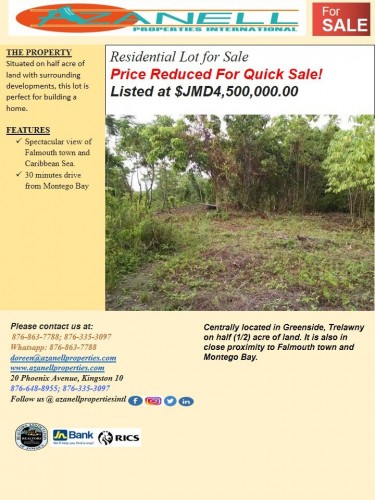 1/2 Acre Residential Lot With View Of Falmouth 