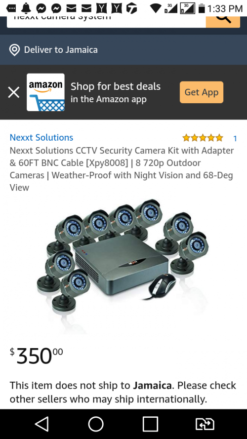 Nexxt 8 Channel HD Camera System