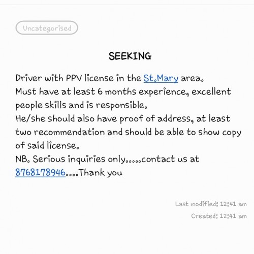 Taxi Driver With PPV License Needed