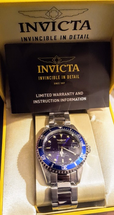 Invicta Mens Two Tone Submariner Watch 