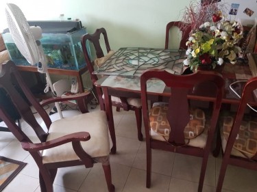6-seater Dining Table Set (used)