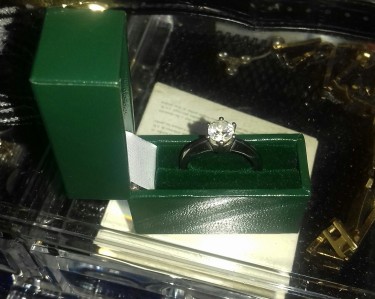 Titanium Engagement Ring 