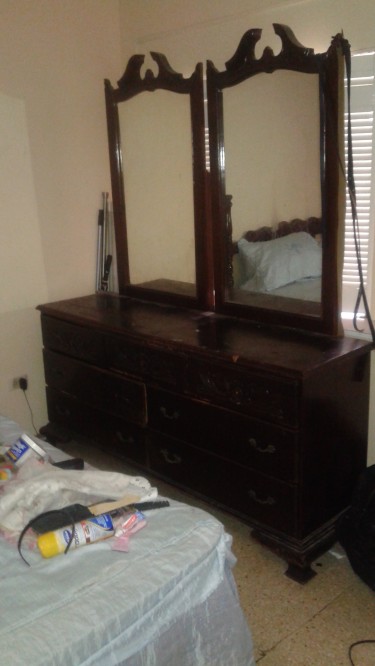 Used Dresser With Double Mirror For Sale