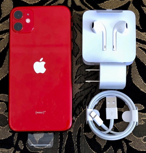 Brand New <br />
Apple IPhone 11 (64GB,COLOR: RED)<br />
Facto