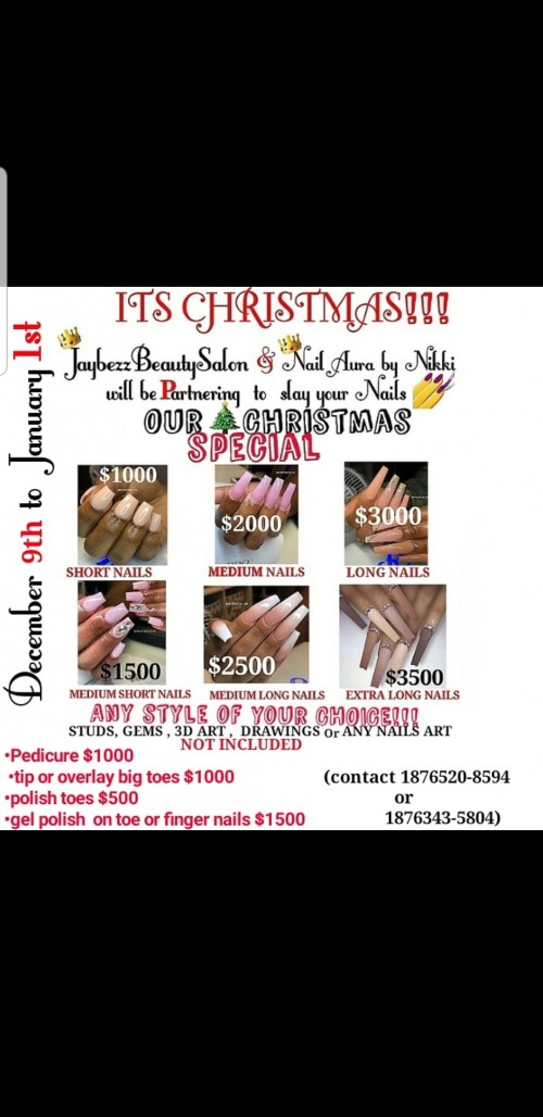Hair And Nails Special $1000 Up