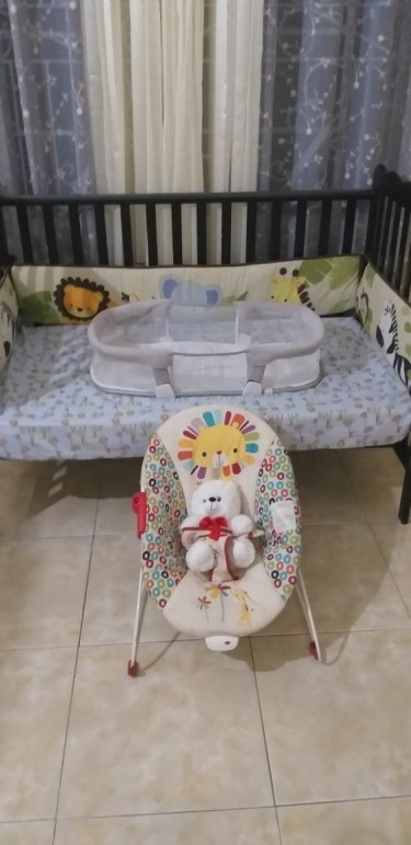 Baby Co-sleeper, Bouncer, Boppy And Play Mat