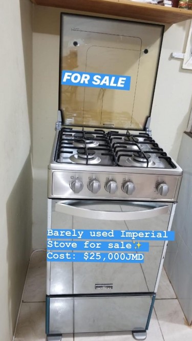 Barely Used Imperial 4 Burner Stove