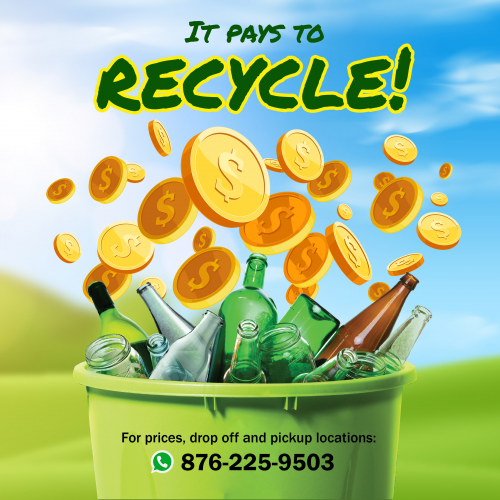 We Pay You To Recycle. JMD$10 Up.