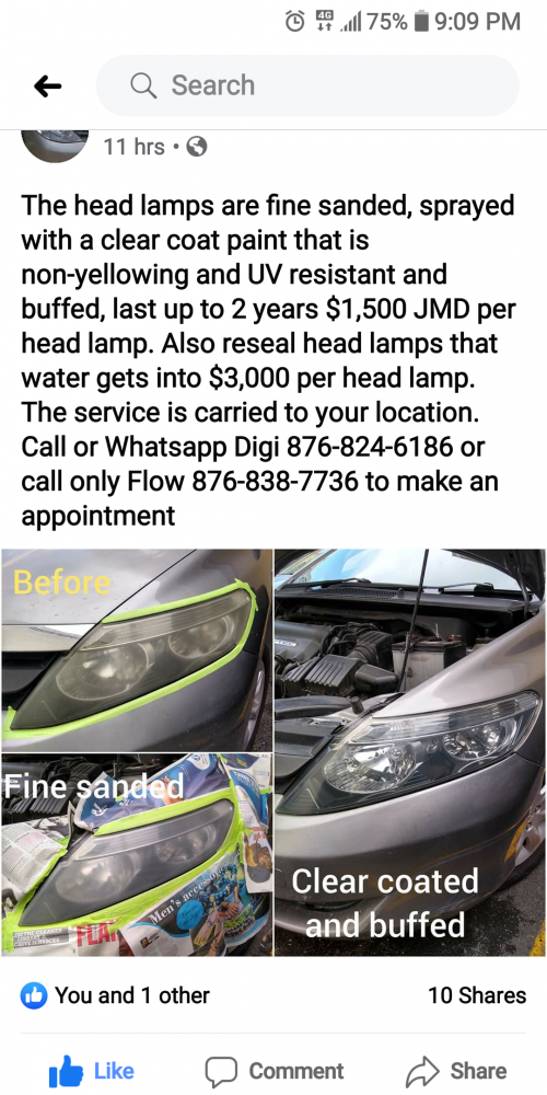 KD\'S VEHICLE HEAD LAMP RESTORATION