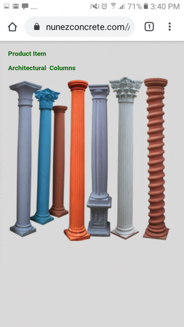 CUSTOM BUILD YOUR OWN CONCRETE COLUMNS