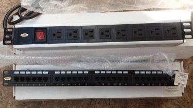 CAT6/5 Patch Panel And Power Strip