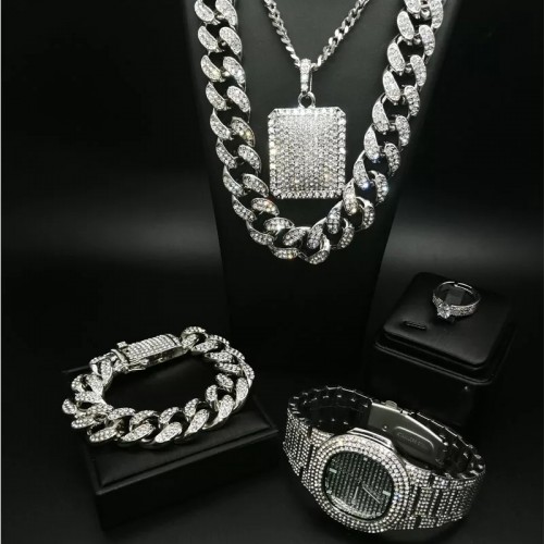 Luxury Iced Out Jewelry Set