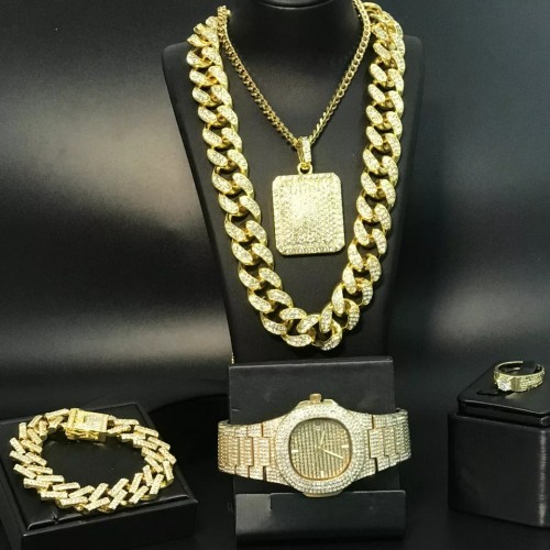 Luxury Iced Out Jewelry Set