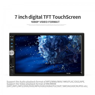 7 Inch Double 2 DIN Car MP5 Player Bluetooth Touch