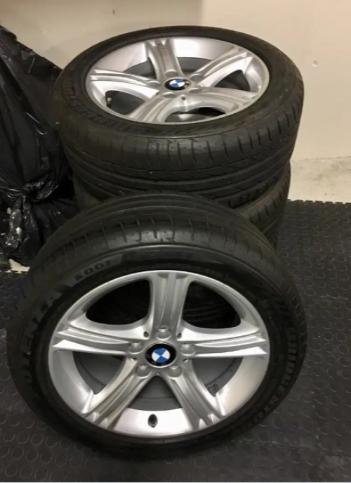 Set Of BMW F30 Star Cut Rims And Tires