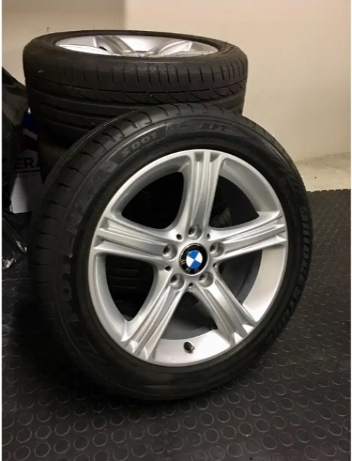 Set Of BMW F30 Star Cut Rims And Tires
