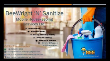 BeeWright ‘N’ Sanitize Mobile Housekeeping Service