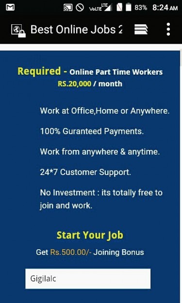 We Are Hiring - Earn Rs.15000/- Per Month - Simple