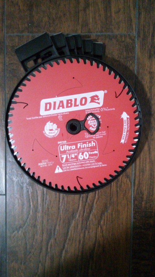 Diablo 7 1/4 Inch Circular Saw Blade 60 Teeth