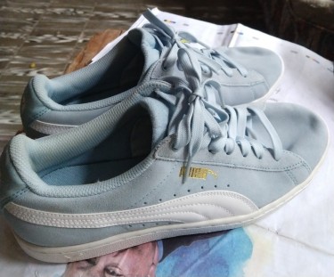 Blue And White Size 10 Puma Sneaker.