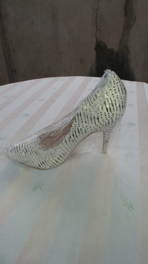 White And Black High Heels, Size 10