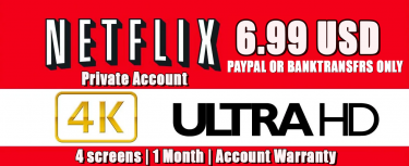 Netflix 4K HDR 10 & FullHD | 4 Screens