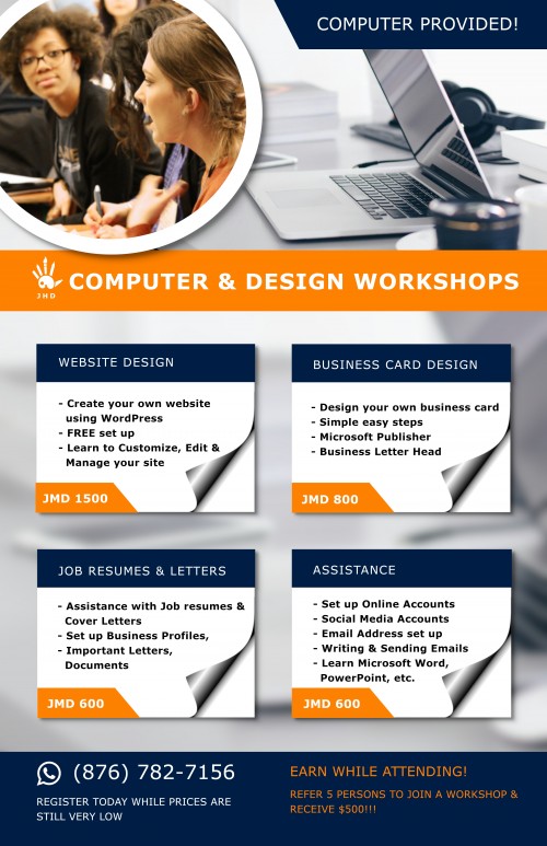 Adult Computer & Design Workshops