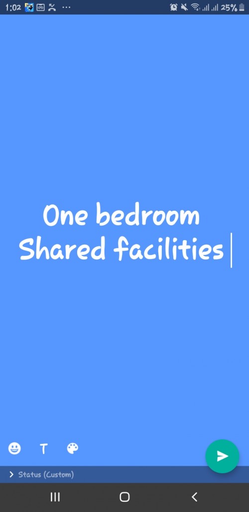 1 Bedroom Shared Facilities
