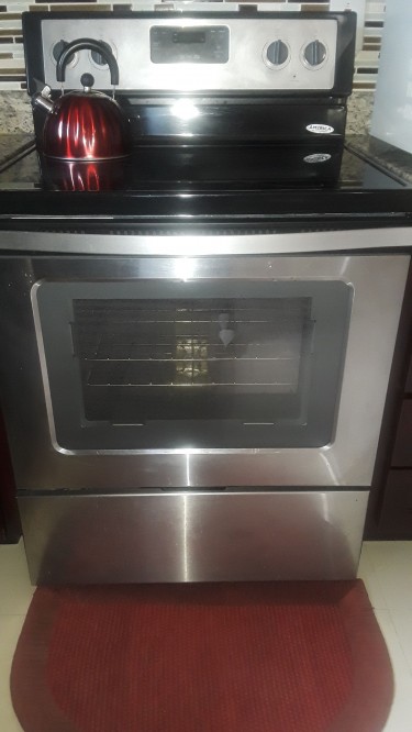 Black&Stainless Steel Electric Stove 