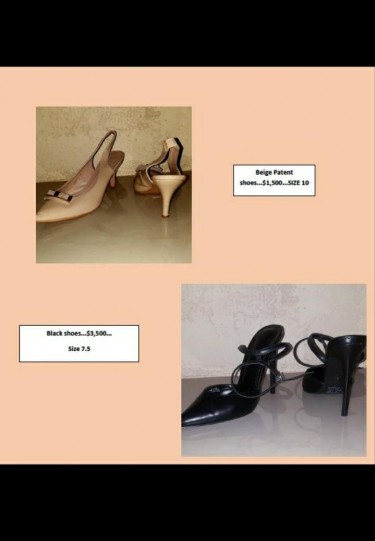 Lightly Worn Sizes 7.5 &10 Ladies Shoes