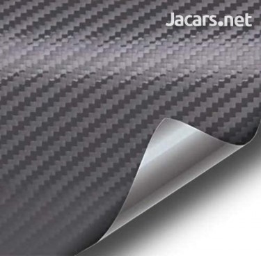 Black Carbon Fiber Wrap W/Air Release 72in X 60in