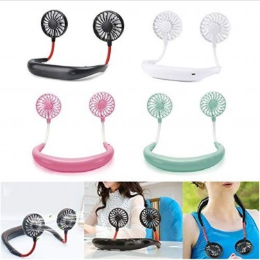 Portable Rechargeable USB Fan With LED Light 