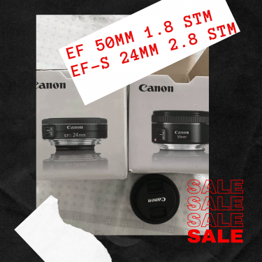 Canon 24mm And 50mm Prime Lenses