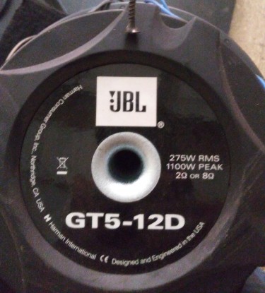 Two 12'' JBL Bass Speaker 1100 Watts Double Coil
