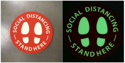 Social Distance Floor Stickers