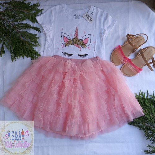 Girls Outfit Size 5/6 And Sandals Size 1