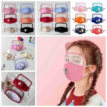Kids Reusable Face Shield With Filters