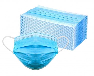 50 Blue 3 Ply Disposable  Face Mask 