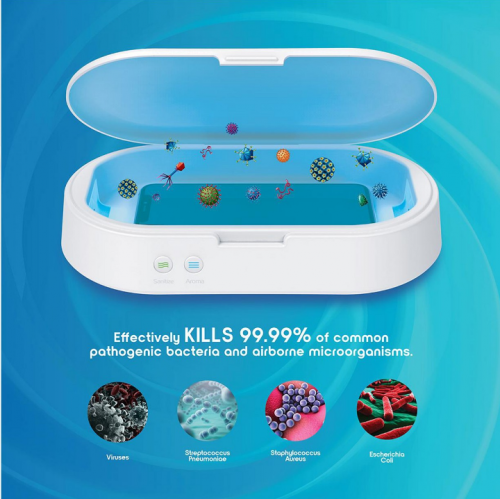 IonUV Phone Sanitizer/wireless CHARGER With Aromat