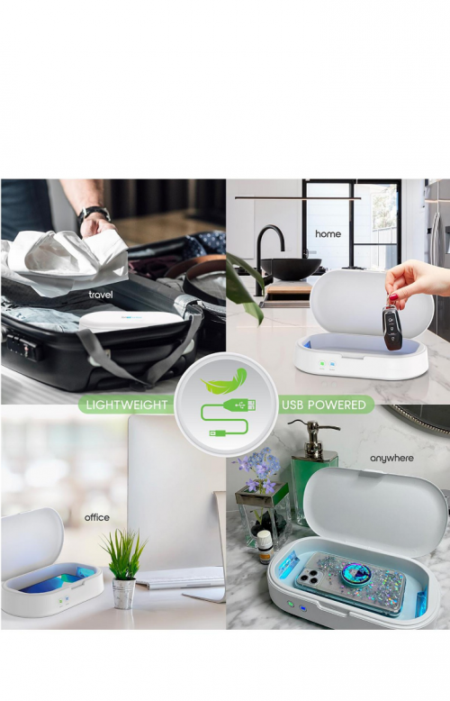 IonUV Phone Sanitizer/wireless CHARGER With Aromat
