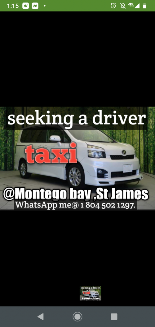 Looking For A Driver With Ppv In The Montego Bay A