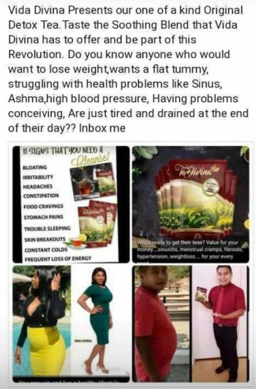 TeDivina Tea (detoxing The Body, Weight Loss Etc)