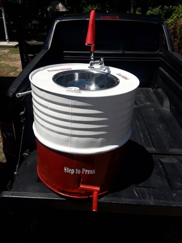 Foot-operated Hand Wash Stations