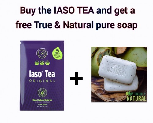 IASO TEA + True & Natural Soap Free!!