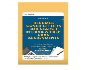 Job Serach,SBA Assignments, Interview Prep Resume 