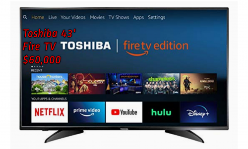 43' Toshiba Smart Fire TV With Alexa Enabled Remot