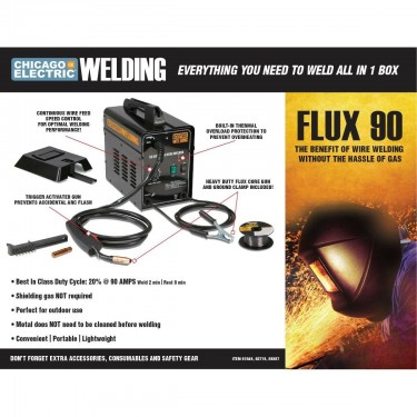 Electric 90 AMP Flux Wire Welder