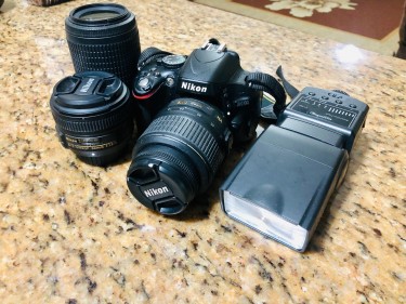 Nikon D5100 18-55mm, 55-200mm And 50mm F1.8 Lenes