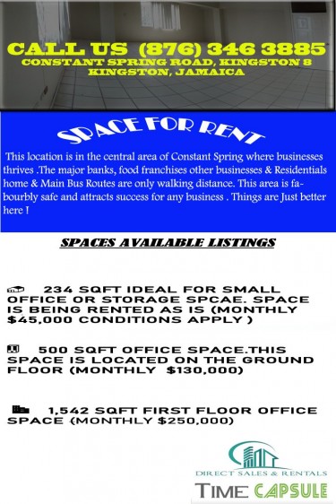 Office Spaces Available 